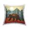Stupell Industries Brown Bear Woodland Nature Sunshine Camp Throw Pillow, 18" x 18"